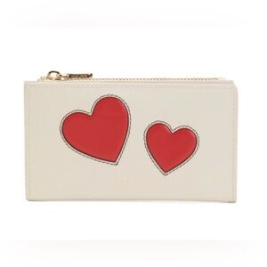 RADLEY LONDON Leather Double Heart Medium Zip Top Wallet